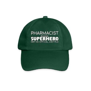 Pharmacist Superhero Apotheke - Baseballkappe - Flaschengrün - Vorne