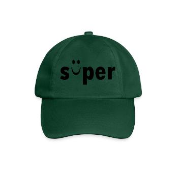 süper - Baseballkappe - Flaschengrün - Vorne