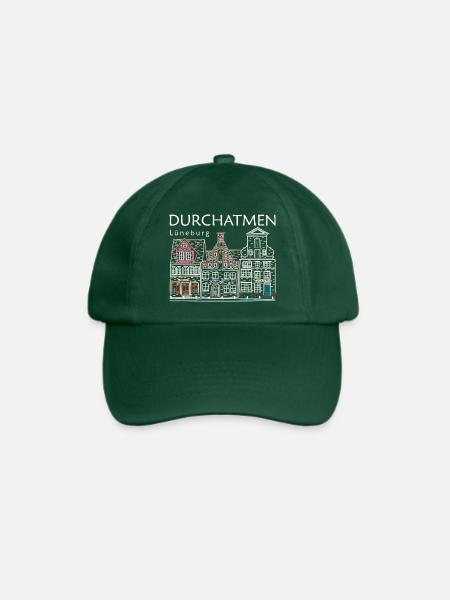 Lüneburg, Durchatmen, Stintmarkt Deutschland - Baseballkappe - Flaschengrün