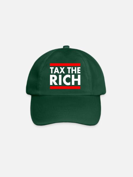 Tax the rich - Baseballkappe - Flaschengrün