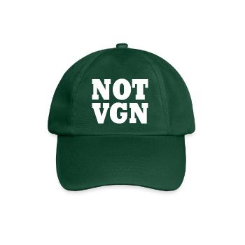 Not vegan - Baseballkappe - Flaschengrün - Vorne