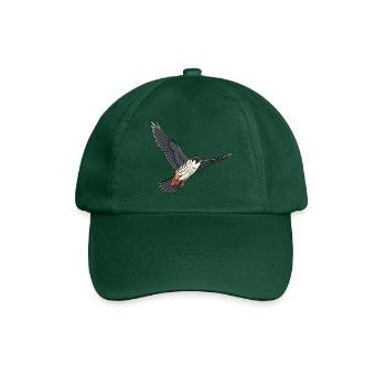Baumfalke Falke Greifvogel  - Baseballkappe - Flaschengrün - Vorne