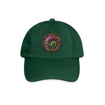 Stegosaurus Weihnachtszauber - Baseballkappe - Flaschengrün - Vorne