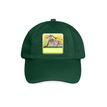 NAMENSGESCHENKE HAUSBAU - Baseballkappe - Flaschengrün - Vorne