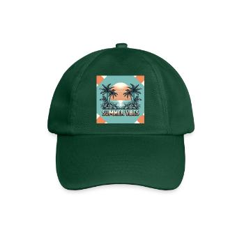 Summer Vibes - Baseballkappe - Flaschengrün - Vorne
