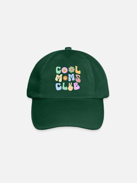 Cool Moms Club - verspieltes Design - Baseballkappe - Flaschengrün