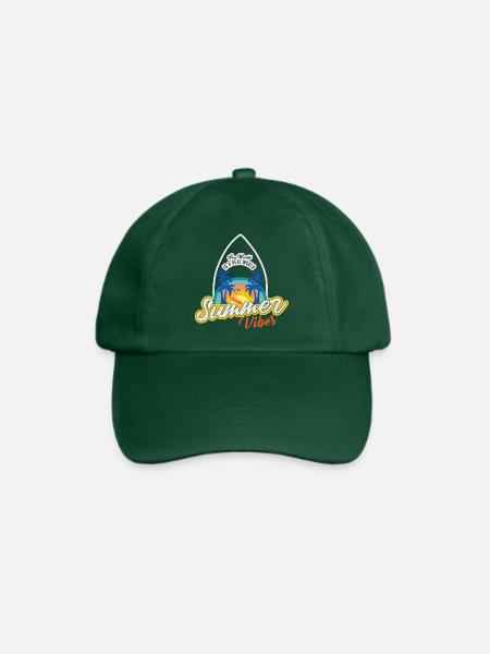 Summer_vibes_098 - Baseballkappe - Flaschengrün