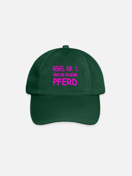 Pferde - Baseballkappe - Flaschengrün