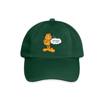 Garfield J' Déteste Le Lundi - Baseballkappe - Flaschengrün - Vorne