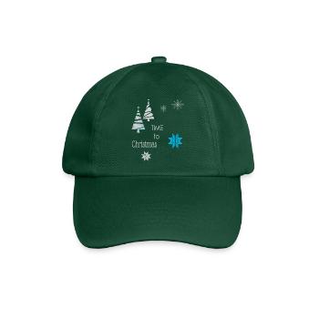 Weihnachten Winterzauber - Baseballkappe - Flaschengrün - Vorne