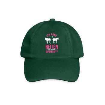 Reiten Pferdeliebhaber Reiterhof Pferde - Baseballkappe - Flaschengrün - Vorne