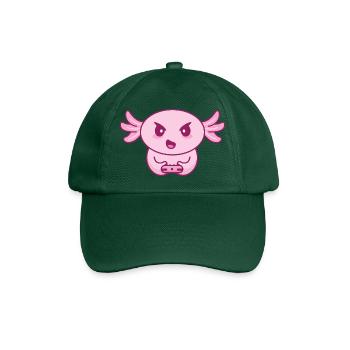 Gamer zocken spielen daddeln Zocker gaming Axolotl - Baseballkappe - Flaschengrün - Vorne
