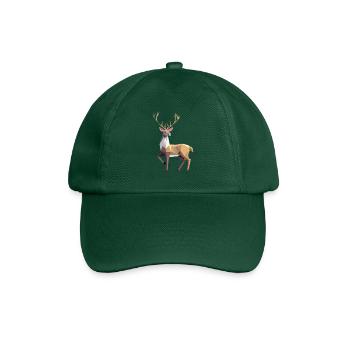 Rentier, Reindeer, Elch, Weihnachten, Magie - Baseballkappe - Flaschengrün - Vorne