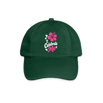 Ich feiere mein Hibiskus-Tee - Baseballkappe - Flaschengrün - Vorne