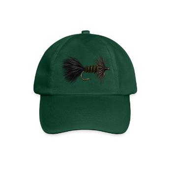 Wooly Bugger Streamer - Baseballkappe - Flaschengrün - Vorne