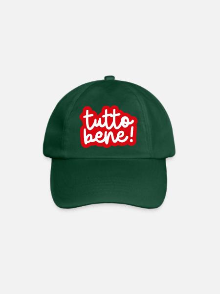 "tutto bene!" - Baseballkappe - Flaschengrün