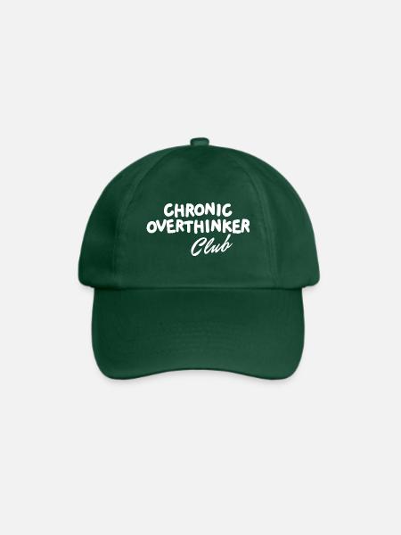 Chronic Overthinker Club - Baseballkappe - Flaschengrün