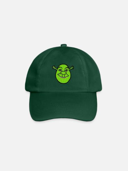Shrek Stick-Design Shrek - Baseballkappe - Flaschengrün