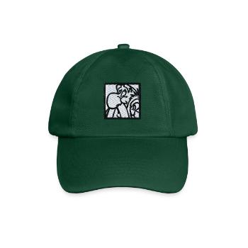 Asterix & Obelix Stickmotiv Miraculix - Baseballkappe - Flaschengrün - Vorne