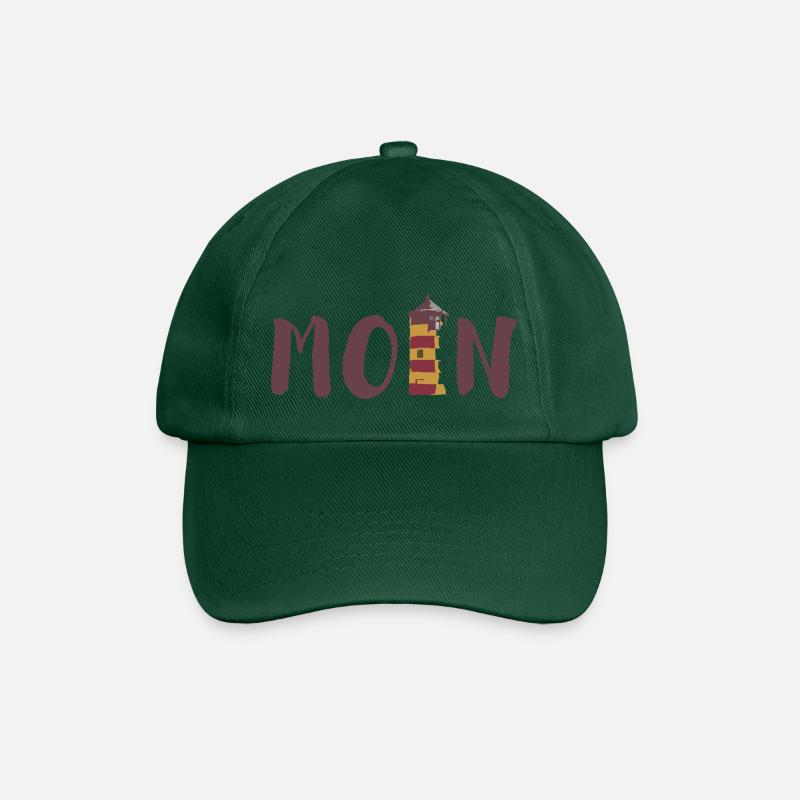 moin - Baseballkappe - Flaschengrün