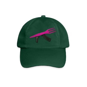 MAKE FRIES NOT WAR - Bellegique - Casquette classique - vert bouteille - Devant