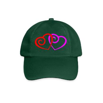 Amour de cœur - Casquette classique - vert bouteille - Devant