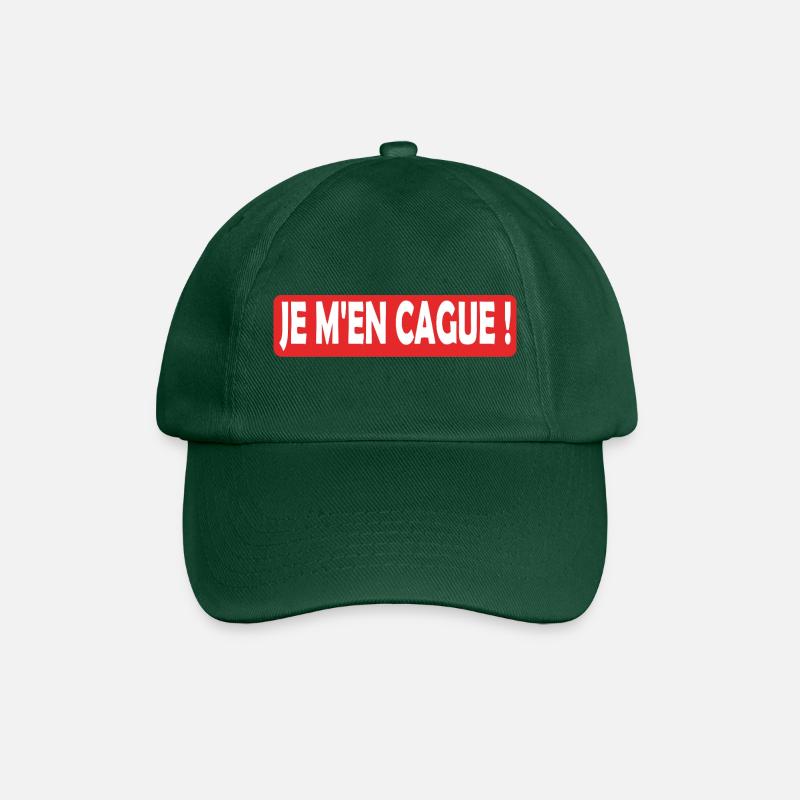 Je m en cague ! - Casquette classique - vert bouteille
