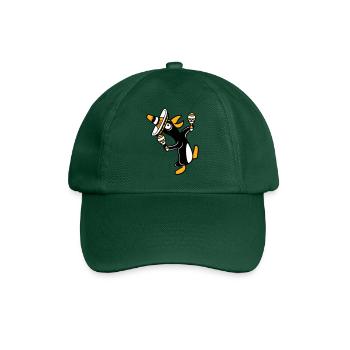 Pingouin, hochet, fête, culture mexicaine, chapeau, Fun - Casquette classique - vert bouteille - Devant