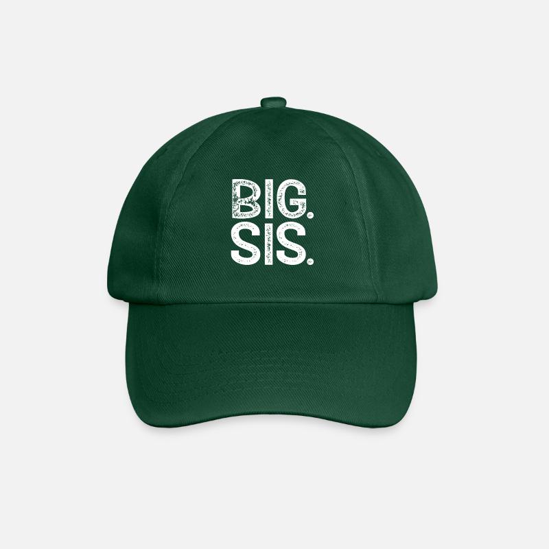 Big. Sis Big Sister Große Schwester Geschenk cool - Baseballkappe - Flaschengrün