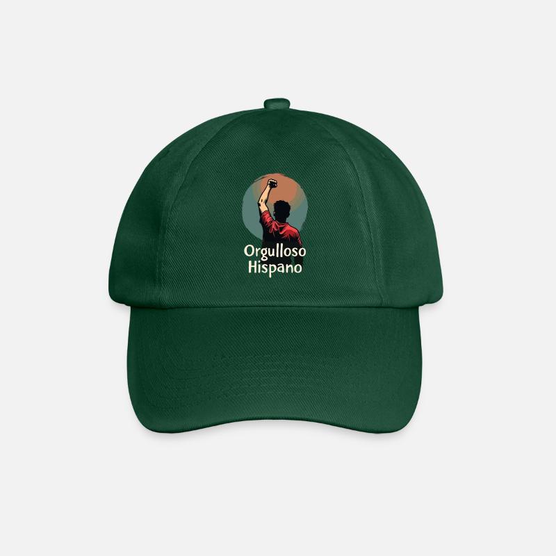 Stolze Hispanische Herkunft - Einheit und Stärke - Baseballkappe - Flaschengrün