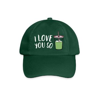 I Love You - Baseballkappe - Flaschengrün - Vorne