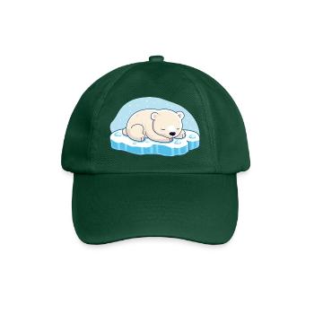 Ours polaire endormi - Casquette classique - vert bouteille - Devant