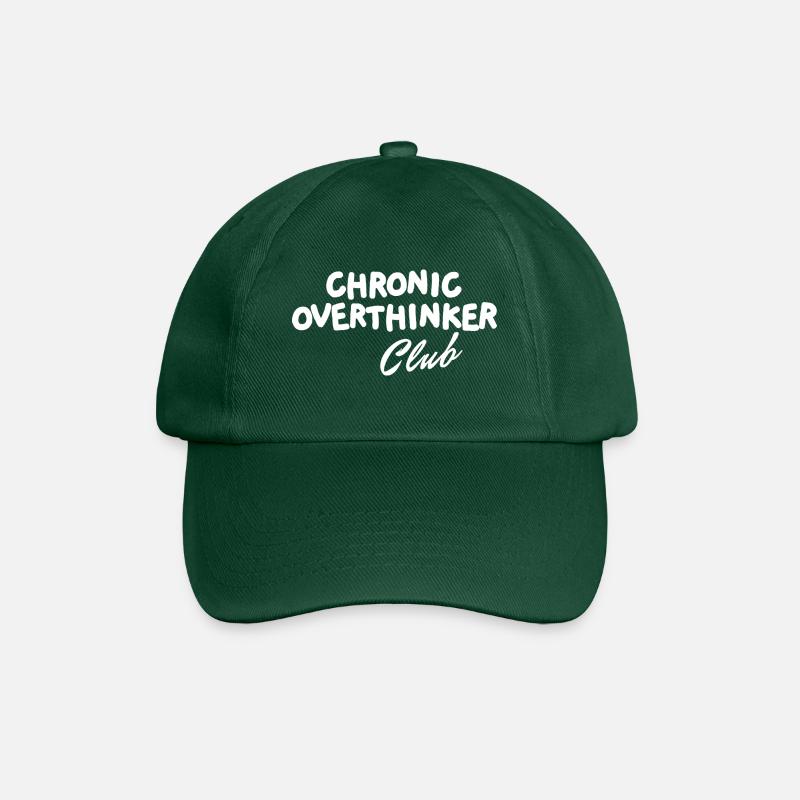 Chronic Overthinker Club - Baseballkappe - Flaschengrün