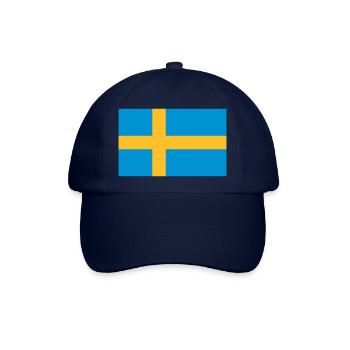 Nationalflagge von Schweden - Baseballkappe - Blau/Blau - Vorne
