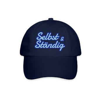 Selbstständig - selbst und ständig - Baseballkappe - Blau/Blau - Vorne