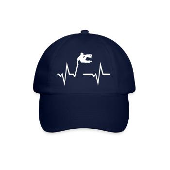 Parcour EKG Herzschlag - Freerunning - Baseballkappe - Blau/Blau - Vorne