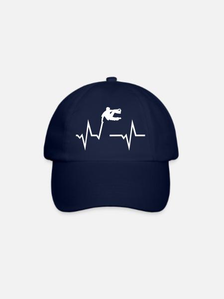 Parcour EKG Herzschlag - Freerunning - Baseballkappe - Blau/Blau