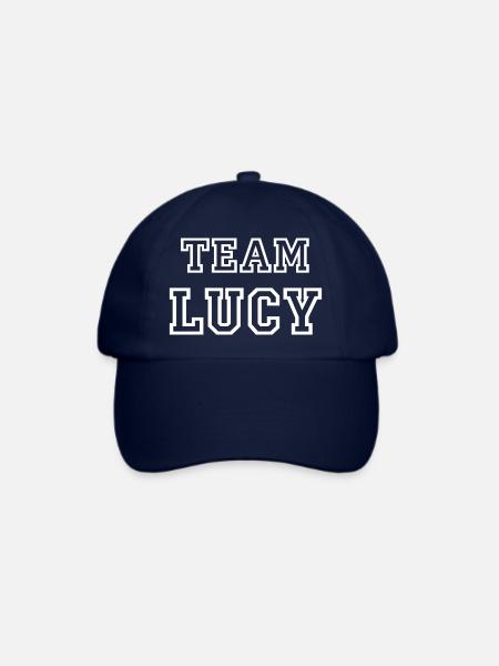 TEAM LUCY Hundename Hündin TeamTrikot - Baseballkappe - Blau/Blau