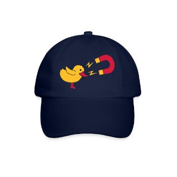 Logo Chick Magnet Frauenheld - Baseballkappe - Blau/Blau - Vorne