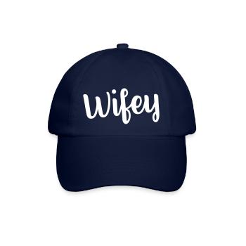 wifey - Baseballkappe - Blau/Blau - Vorne