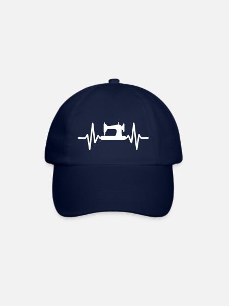 Nähmaschine Nähen Hobby Motiv - Baseballkappe - Blau/Blau