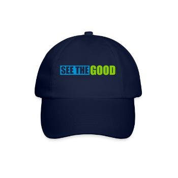 see the good Zitat - Baseballkappe - Blau/Blau - Vorne