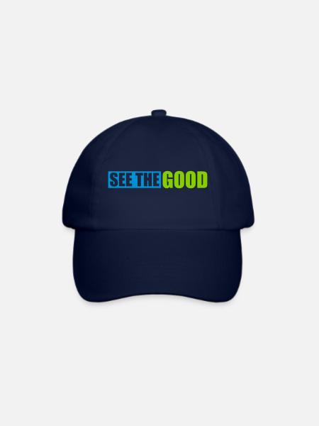 see the good Zitat - Baseballkappe - Blau/Blau