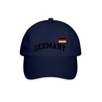 Deutschland Flagge - Germany-BRD-Fahne-Flagge - Baseballkappe - Blau/Blau - Vorne