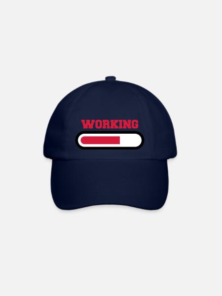 Working - Baseballkappe - Blau/Blau
