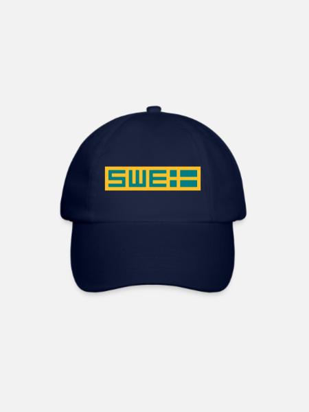 Schwedisch - Baseballkappe - Blau/Blau