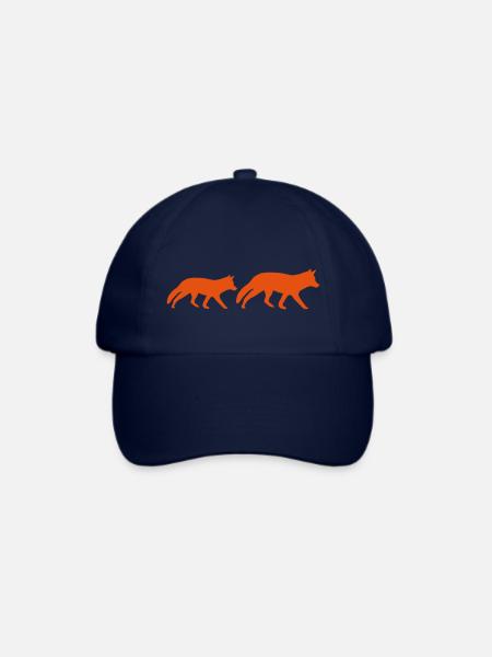 füchse - Baseballkappe - Blau/Blau