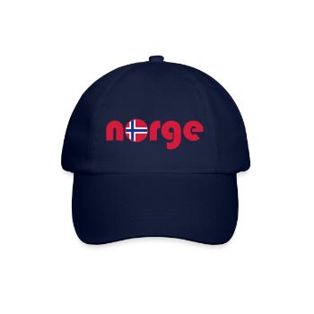 Norwegen Land Norge - Baseballkappe - Blau/Blau - Vorne