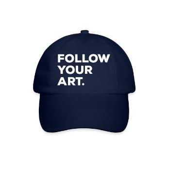 Follow your art - Baseballkappe - Blau/Blau - Vorne