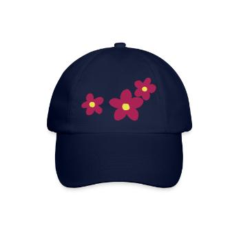 Three Flowers - Baseballkappe - Blau/Blau - Vorne